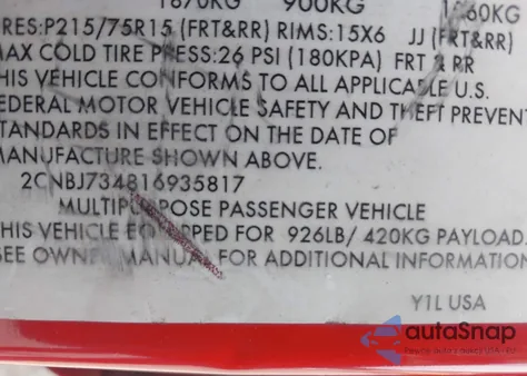 2001 Chevrolet Tracker Hard Top Zr2 from USA, damaged, VIN 2CNBJ734816935817